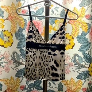 Y2k early 2000s cheetah print top